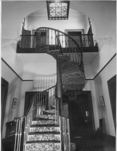 Staircase from the entrance door