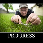 grass cutting progress
